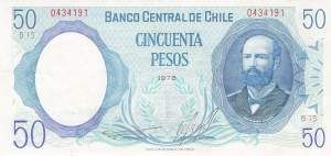 50 Pesos p151a Chile 1978